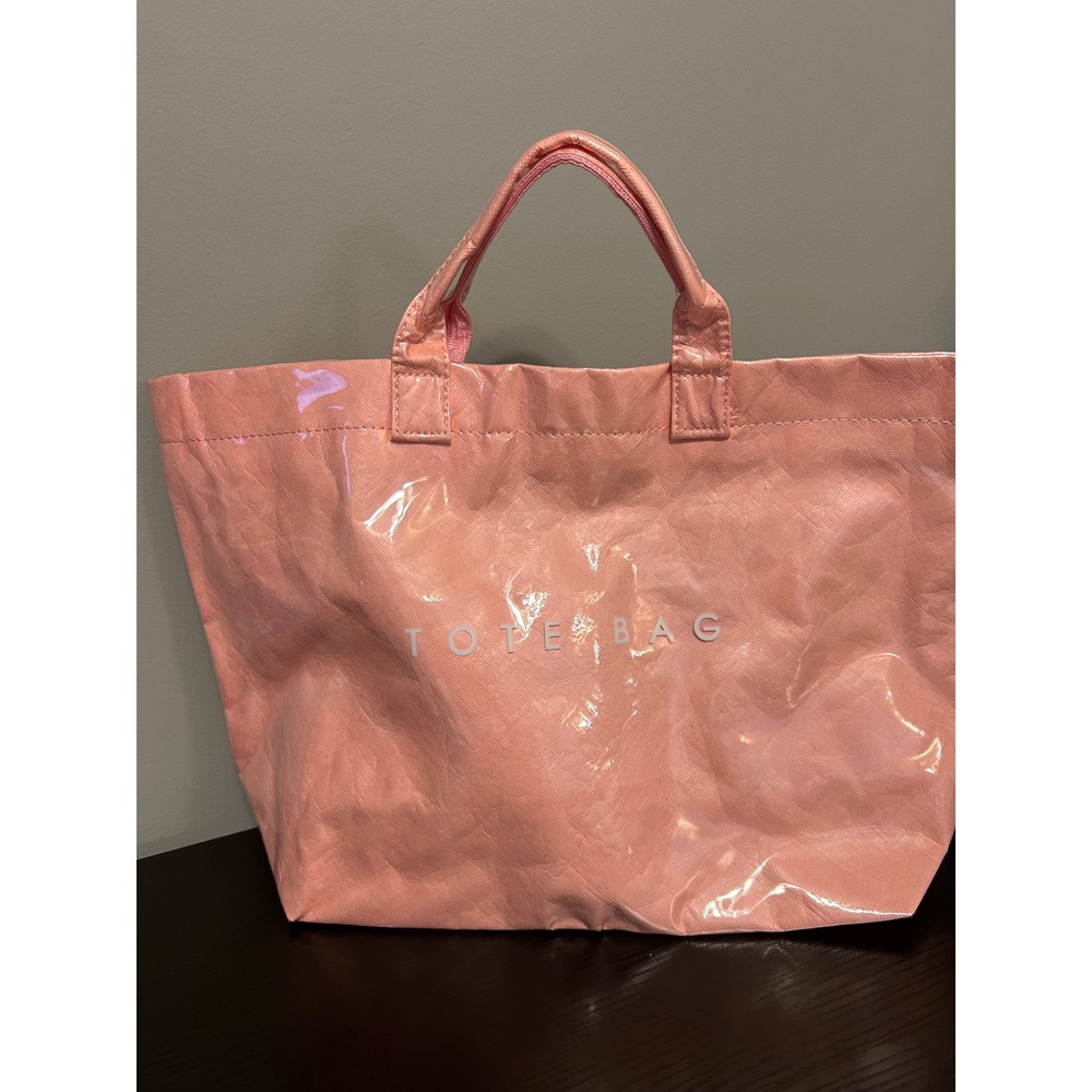 TOTE BAG Pink Shiny Tote Bag Everyday Carry All Purse